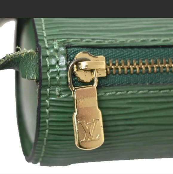 RARE Authentic Louis Vuitton Green Epi Mini Papillon Pouch handbag - Picture 6 of 17